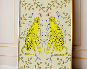 Cute Cheetahs Nursery Decor Art Print