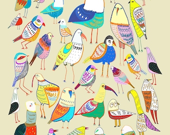 Birds Art Print Illustration