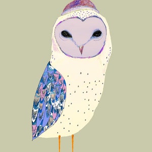 Barn Owl Art Print Decor image 2