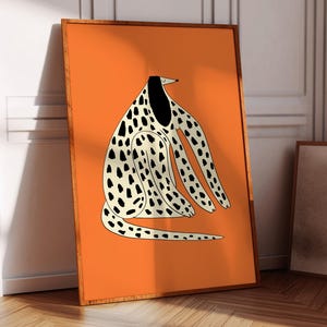 Spotted Dog Art Print, Bright Home Decor, Gift For Her, Bedroom, Kitchen, dining, Living Room, Office, House Warming, Birthday, Christmas