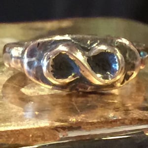 Infinity Signet Ring in Sterling Silver PRICE REDUCTION for in stock rings.