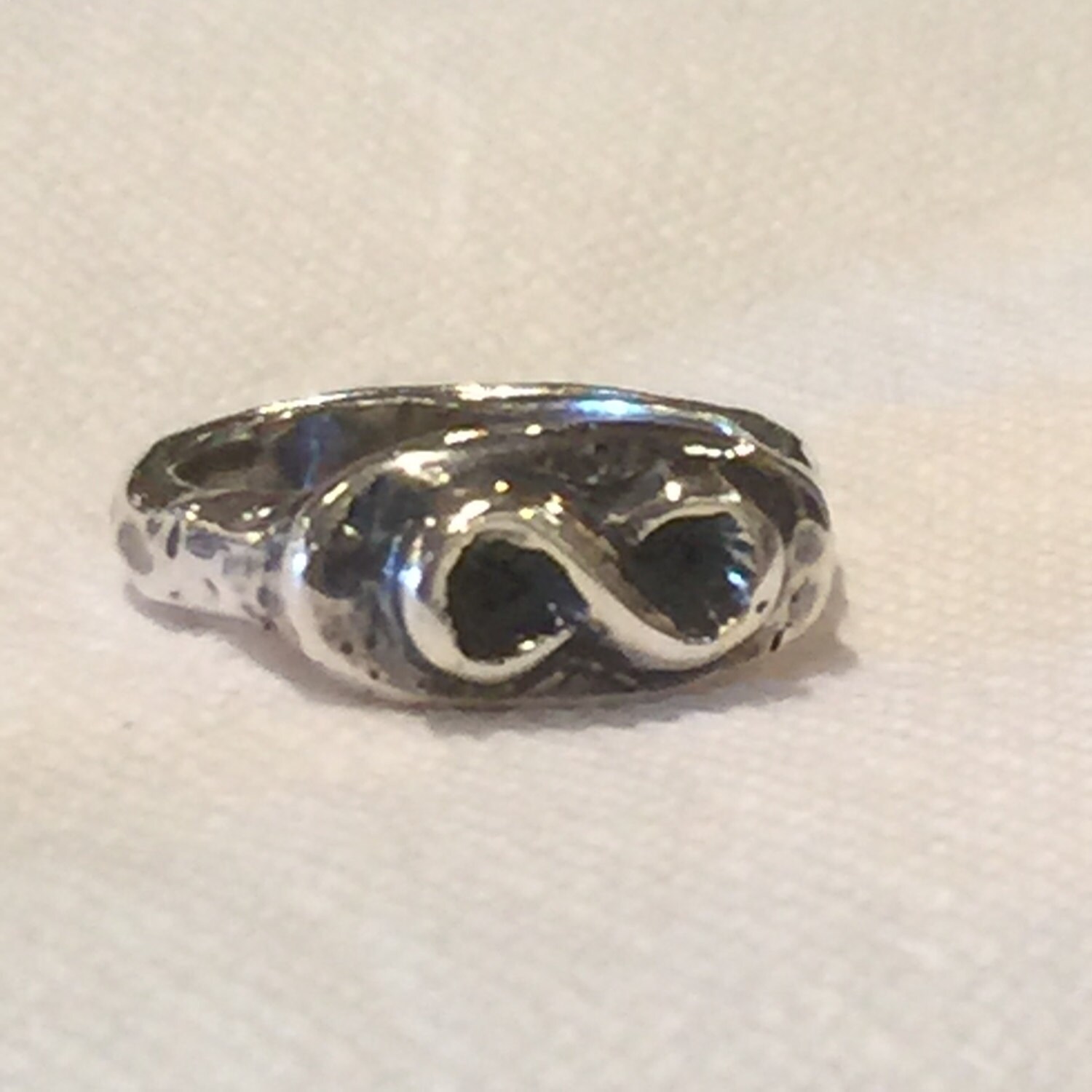 Infinity Signet Ring Infinity Signet Ring in Sterling Silver PRICE REDUCTION for in - Etsy