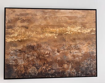Abstract Acrylic Painting on Canvas - Modern Wall Art - Original Textured Artwork - Colorful Home Decor (30x40)