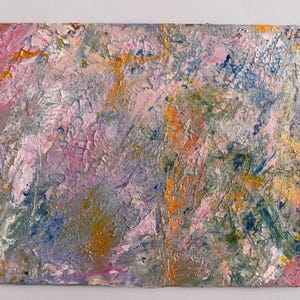 Abstract Acrylic Painting on Canvas - Modern Wall Art - Original Textured Artwork - Colorful Home Decor (8x10in)