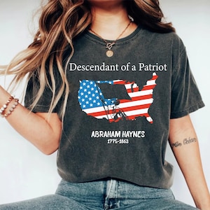 Custom Descendant of a Patriot TShirt, Daughters of the American Revolution or Sons of the American Revolution Shirt, DAR Shirt, SAR Shirt