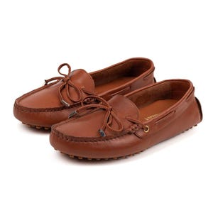 Soft leather slip on moccasins for daily wear