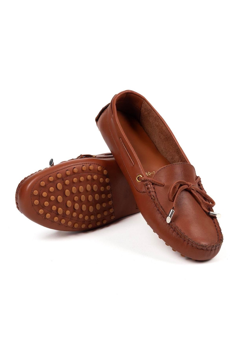 Genuine leather womens shoes with supportive sole