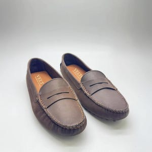 Neutral color slip-on loafers for everyday wear