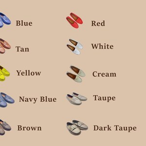 Mocasines de cuero hechos a mano: cómodos zapatos de conducción en color topo imagen 9