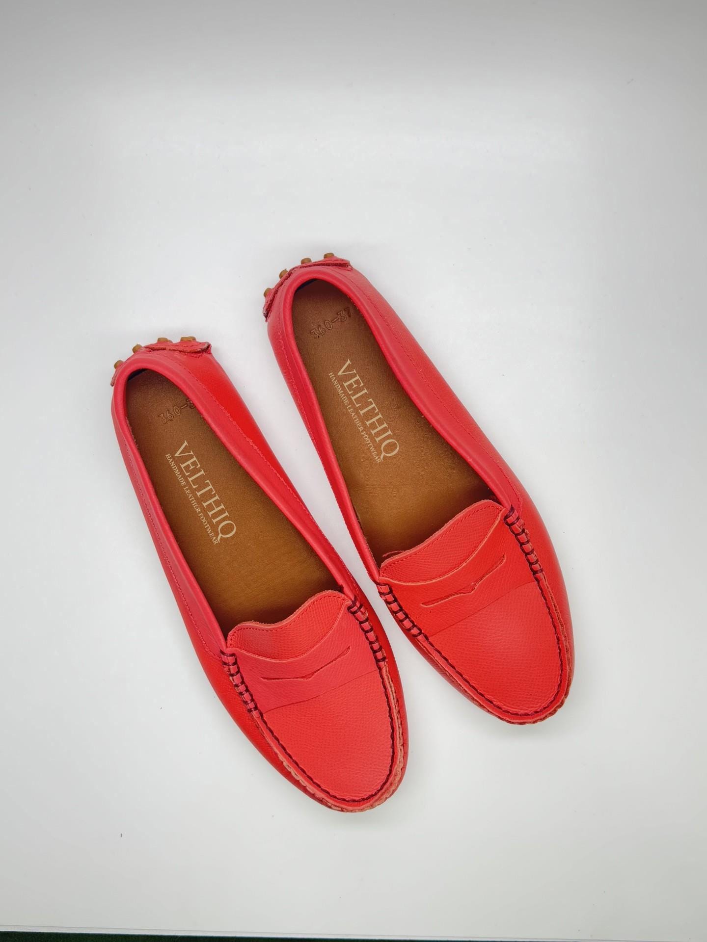 Red Driving Shoes - Etsy