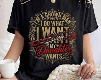 Dad Daughter PNG, Funny Father Sublimation Design, Dad Gift (Digital Download)