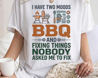 BBQ and Fixing Things PNG, Grilling Pitmaster Handyman Sublimation Design (Digital Download)