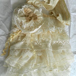 Layered Lace Bag Shabby Embellished Romantic Purse Ivory Lace Bag Free Shipping