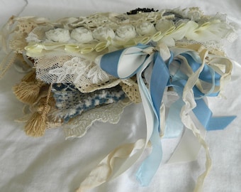 Embellished Shabby Chic Junk Journal: Lace & Fabric Scrapbook