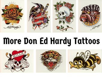 Ed Hardy Temporary Tattoos - Etsy
