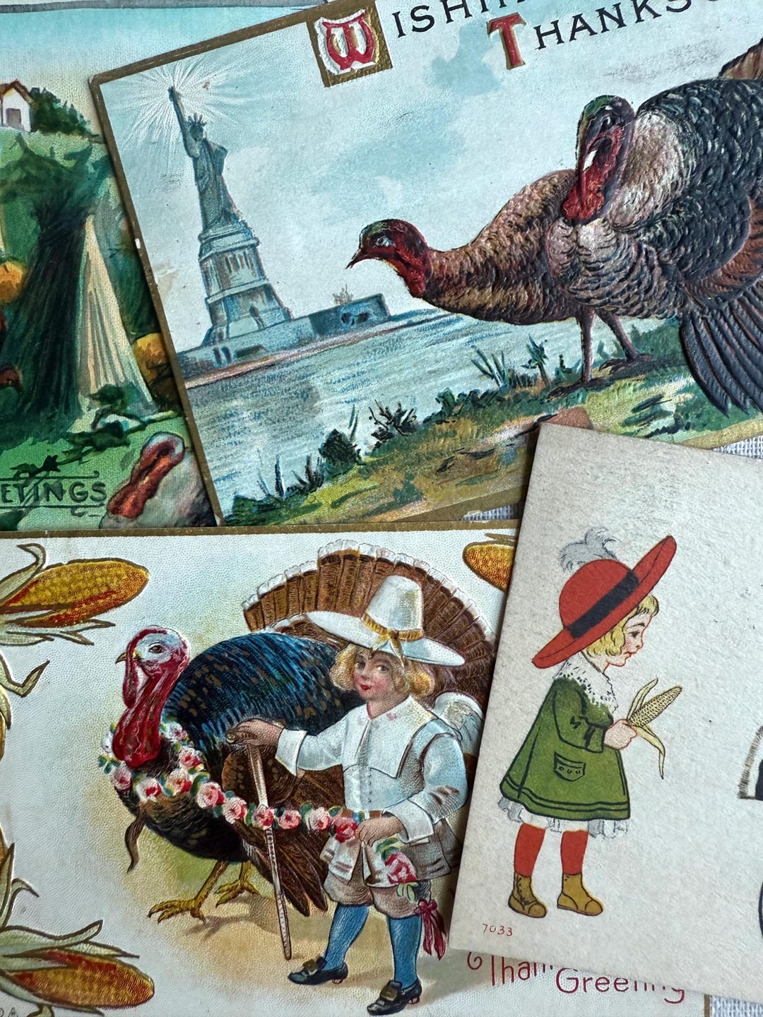 Antique Victorian Thanksgiving Cards - Etsy