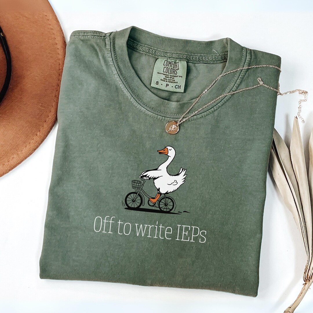 Funny SPED Teacher IEP Shirt, Goose Bike Gift, Special Education ...