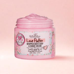 Love Flutter Whipped Soap and Shave Cream