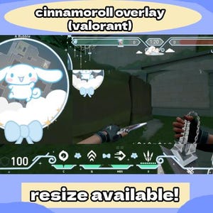 Cute Valorant Overlay for Streaming / Twitch / OBS (Read Description)