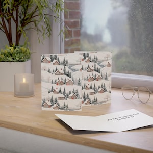 Winter Wonderland Greeting Cards - Cozy Holiday Notes, Handwritten Messages, Christmas Cards, Seasonal Greetings, Winter Decor