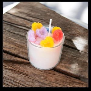 Handmade Mini Soy Wax Candle - Cereal and Milk Scent