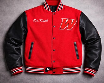 Custom Varsity Jacket- Personalized Letterman-Bomber baseball Style coat Unisex gift