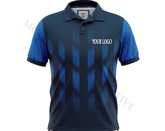 Anpassad pikétröja mockup psd | Redigerbar klädmall | EPS PDF CDR ingår