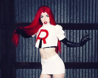 XS Ready to ship PVC Team Rocket costume from www.Artificeclothing.com/TeamRocket in size X-Small!