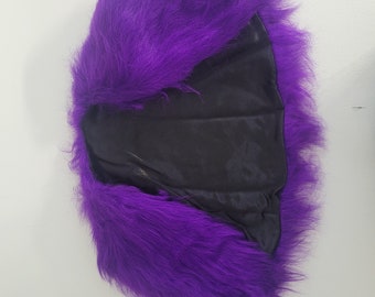 S/M Purple Faux Fur Shrug by Artifice Clothing (production sample)