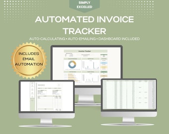 Sistema di automazione della fatturazione in Excel / Fatturazione automatica, registro crediti, dashboard, PDF ed e-mail / Modello di contabilità per piccole imprese