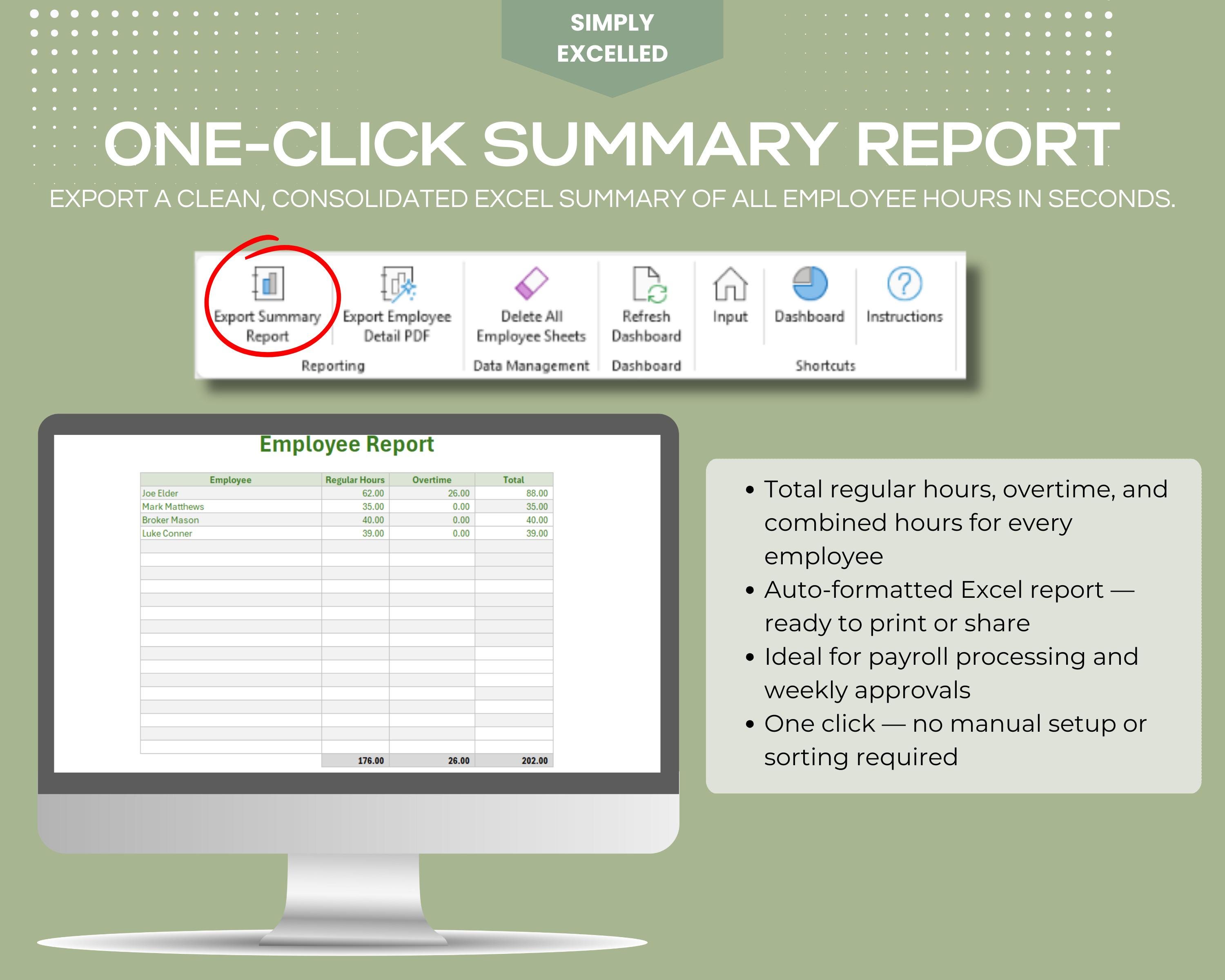 Timesheet Automatic Automated Timesheet Tracker | Auto-create Employee Sheets, One-click ...