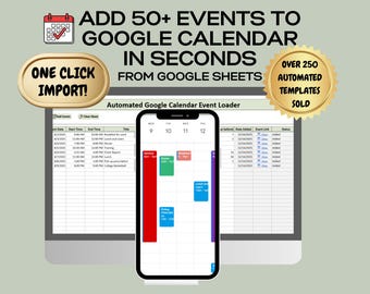 Bulk Add Events to Google Calendar | One-Click Event Import | Google Sheets Automation | Add Multiple Events Fast