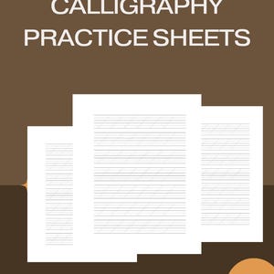 Calligraphy Practice Workbook: 100-Page Hand Lettering Guide (PDF Download)
