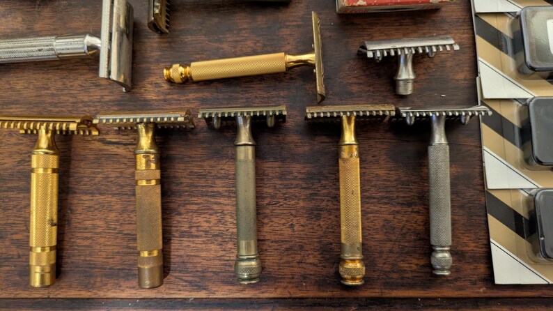 Vintage Razor Collection Vintage Gillette Safety Razor Collection | 1920s-30s Shaving Set - Etsy