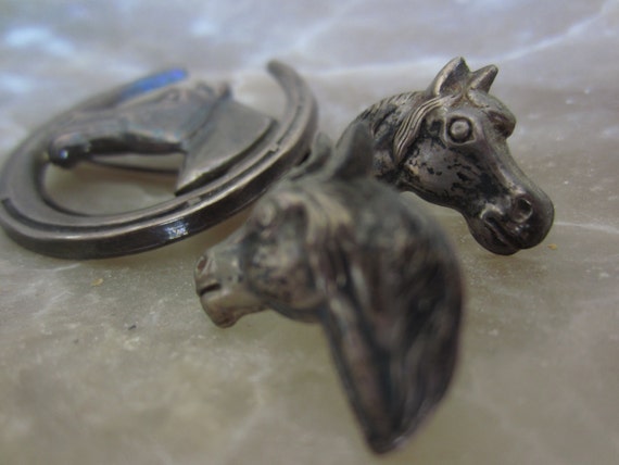 You Pick 1940-1950 Sterling Silver Equestrian Brooch