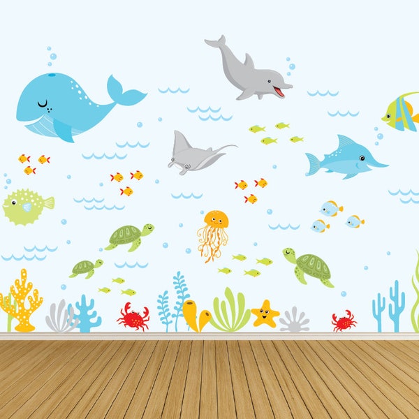 Ocean Wall Decal Etsy