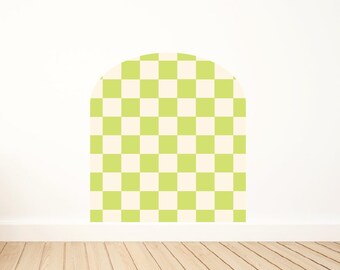 Arch Wall Decal / Arch / Wall Decal / Checkered Arch / Removable Wall Decal / Wall Decor