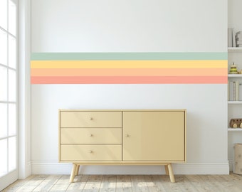 Stripe Decals for Walls / Wall Vinyl Stripes / Solid Stripe Wall Decals / Wall Art Decor