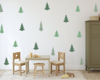 Pine Tree Wall Decals / Tree Wall Sticker / Pine Trees / Wall Art / Nursery Wall Art / Decals