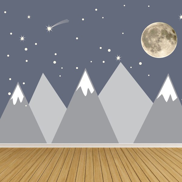 Removable Wallpaper Night Sky Etsy