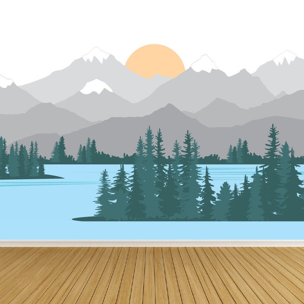 Lake Wall Decal Etsy