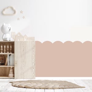 Scallop Decal, Girls Decal, Girls Wall Decal, Scalloped Border, Girl Wall Sticker, Girl Nursery Decal, Nursery Decal, Arch Decal