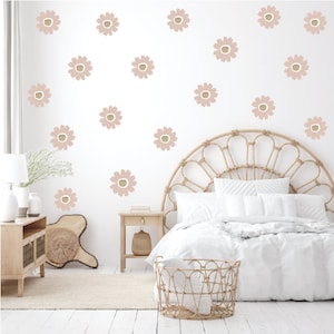 Daisy Wall Stickers - Nursery Decor - Flower Wall Decals - Removable - Peel and Stick