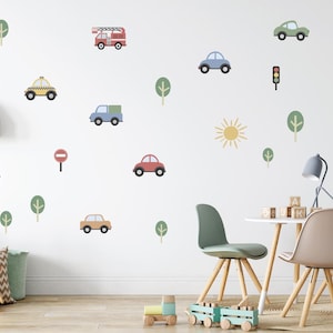 Car and Truck Wall Decals: Kids Room Decor