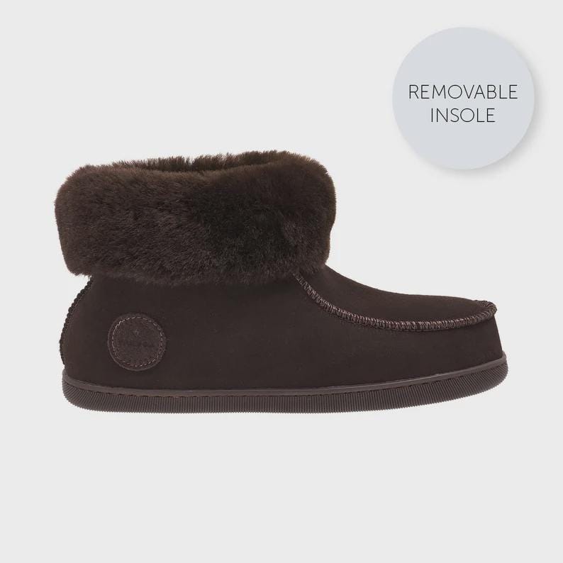 Botas De Piel De Oveja SNUGRUGS Con Lazo - Calidez Y Estilo Para Pies Pequeños | Suela Flexible Y Tacón Reforzado