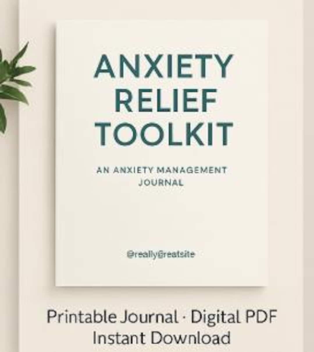Anxiety Relief Toolkit | Printable Anxiety Journal | Mental Health ...