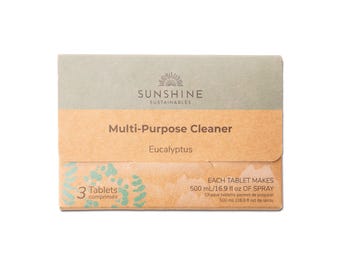 Multi-Purpose Cleaning Tablets – 3 Pack | Refillable Eco Cleaner | Zero Waste Cleaning Refill | Vegan & Plastic-Free