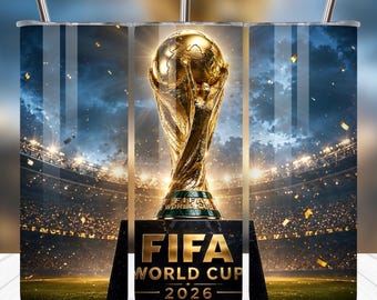 2026 World Cup Soccer Tumbler Wrap | USA Mexico Canada Football Fan Design (Digital Download)