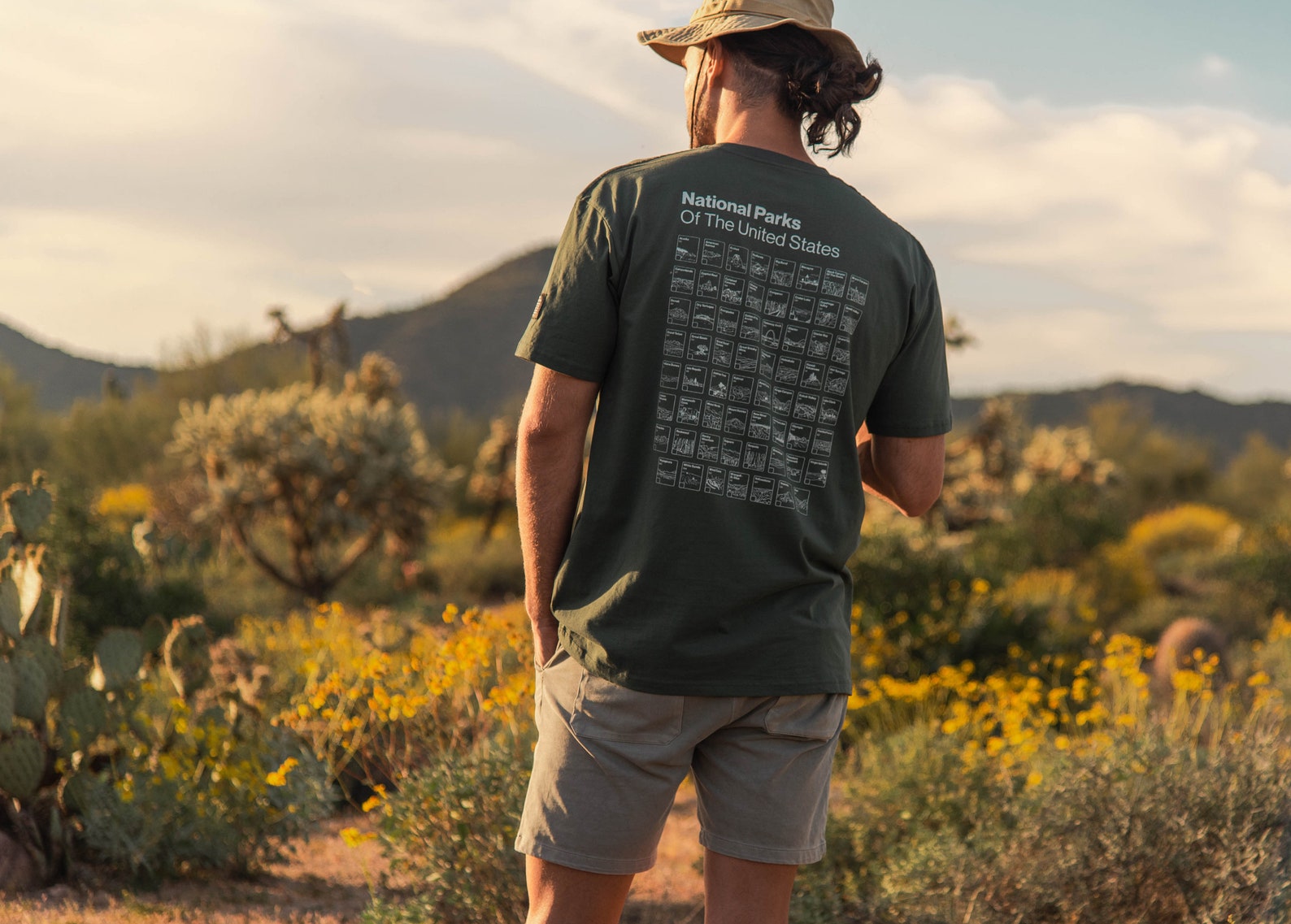 ROAM Men's Camping Graphic Tee Mountain Hiking Trail image 0