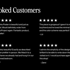 May include: Five-star reviews for a poster of The Parks. The reviews highlight the poster's beauty, accuracy, and quality. The poster is described as being exactly as pictured and even prettier in person. The reviews also mention the poster's minimal design and color scheme.